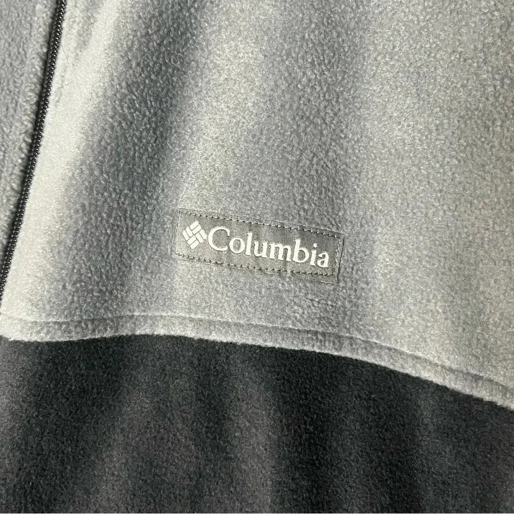 Columbia Steens Mountain 2.0 Fleece Zip Jacket Mens XXL Black Gray Outerwear New